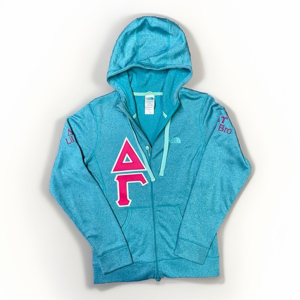 DELTA GAMMA NORTH FACE‎ JACKET WOMEN'S SIZE XS FULL ZIP HOODIE